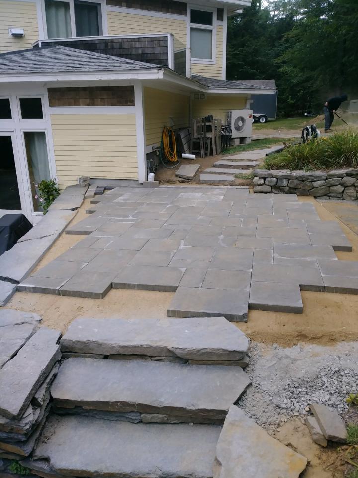 Hardscaping work