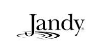 Jandy logo in black text with stylized water ripples underneath.
