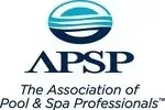 APSP logo: blue and white circular graphic over dark blue text,