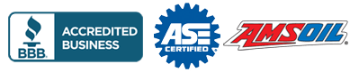 BBB Accredited Business, ASE Certified, AMSOIL