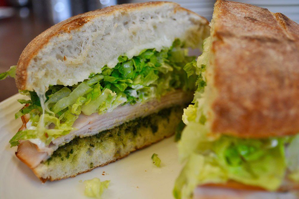 Pesto turkey