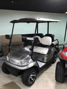 Silver Evolution golf cart