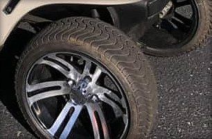 Golf cart wheels and tires