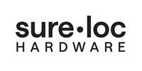 Sure•loc HARDWARE logo in black text on a white background