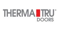 Therma-Tru Doors logo in gray and red text on a white background