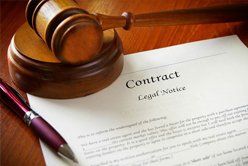 Contract with gavel