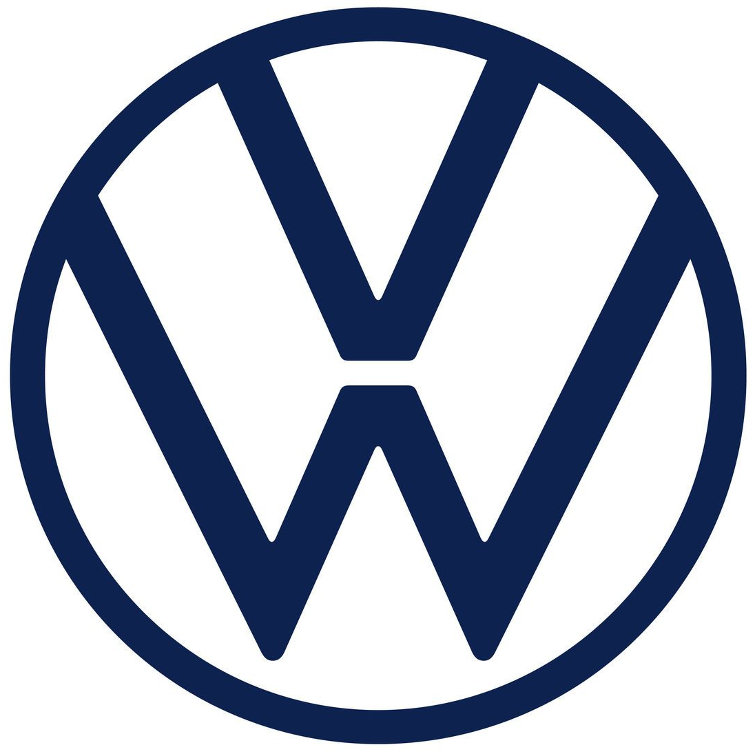 Volkswagen logo: Blue 