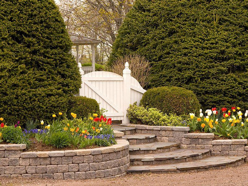 professional stone and retaining walls service.