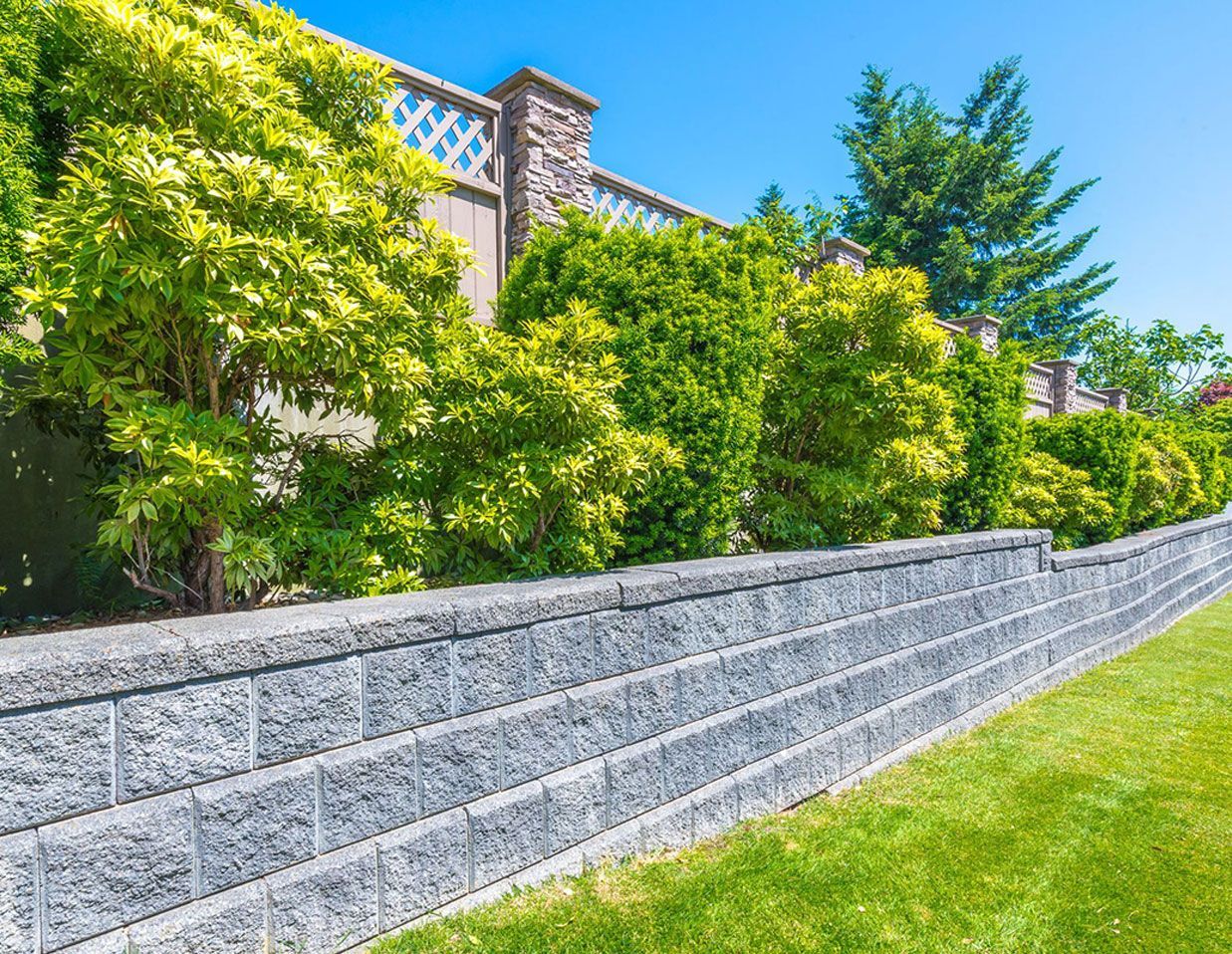 stone and retaining walls.
