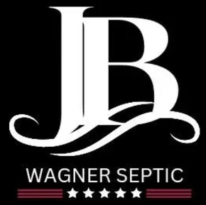 JB Wagner Septic Logo White Text Black Background