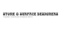 Store & Surface Designers logo with black text on a white background