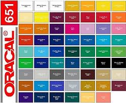 Oracal 651 Colors-Full List
