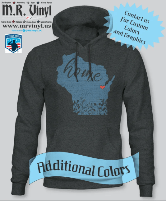 Floral Wisconsin Map - Home Ultra Soft Fleece Hoodie