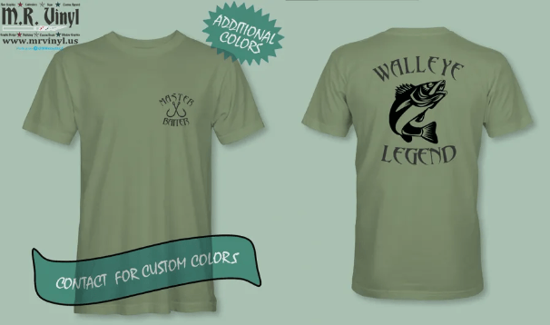 Walleye Legend Premium T-Shirt 2-sided Print