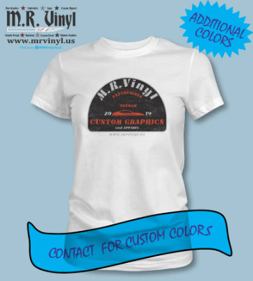 Ladies' M.R. Vinyl Vintage Logo-Distressed-Premium T-Shirt