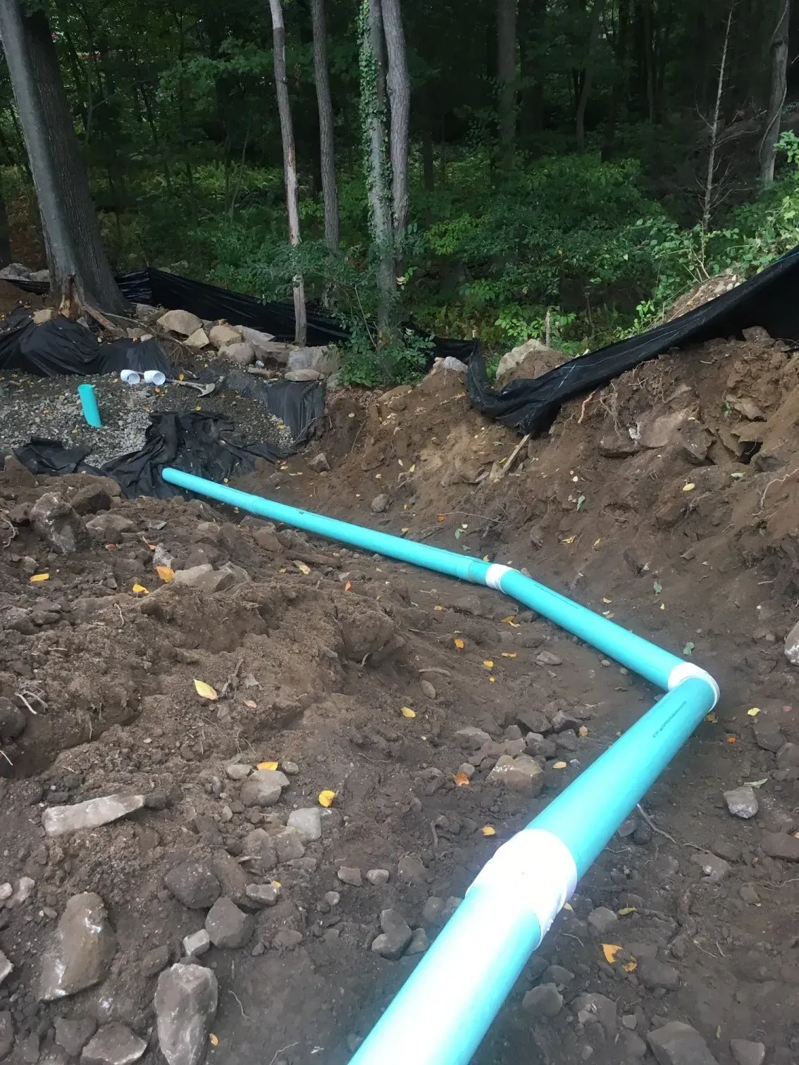Pipes on site