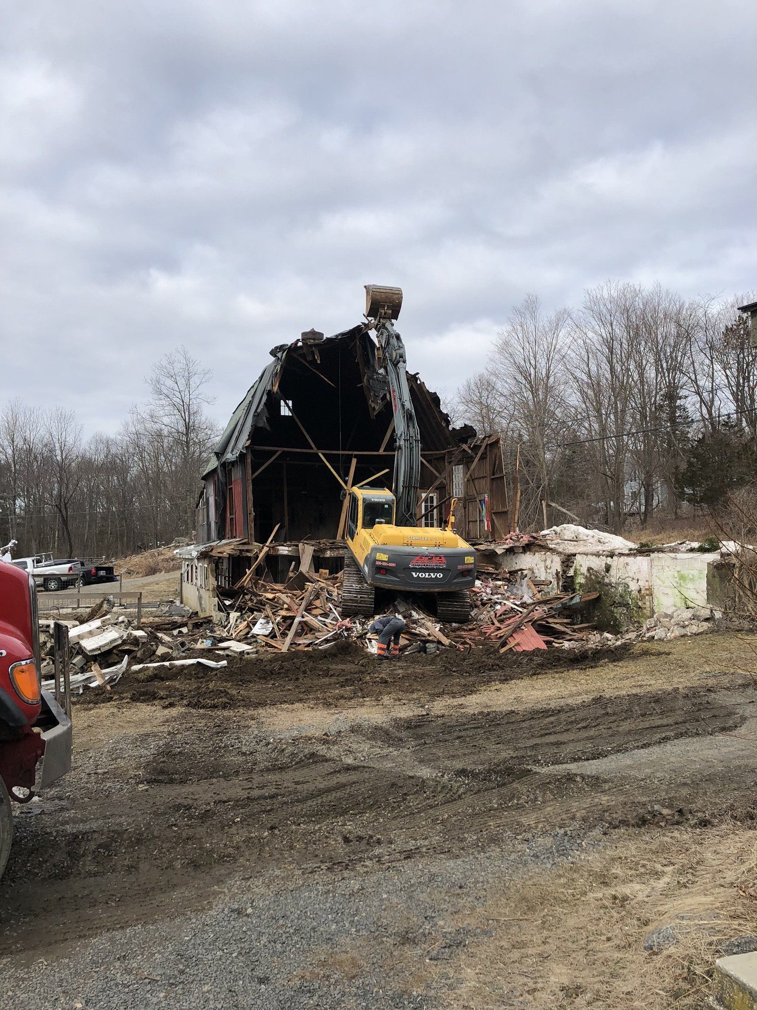 Barn and Single Family Home Demolition Newtown, CT project