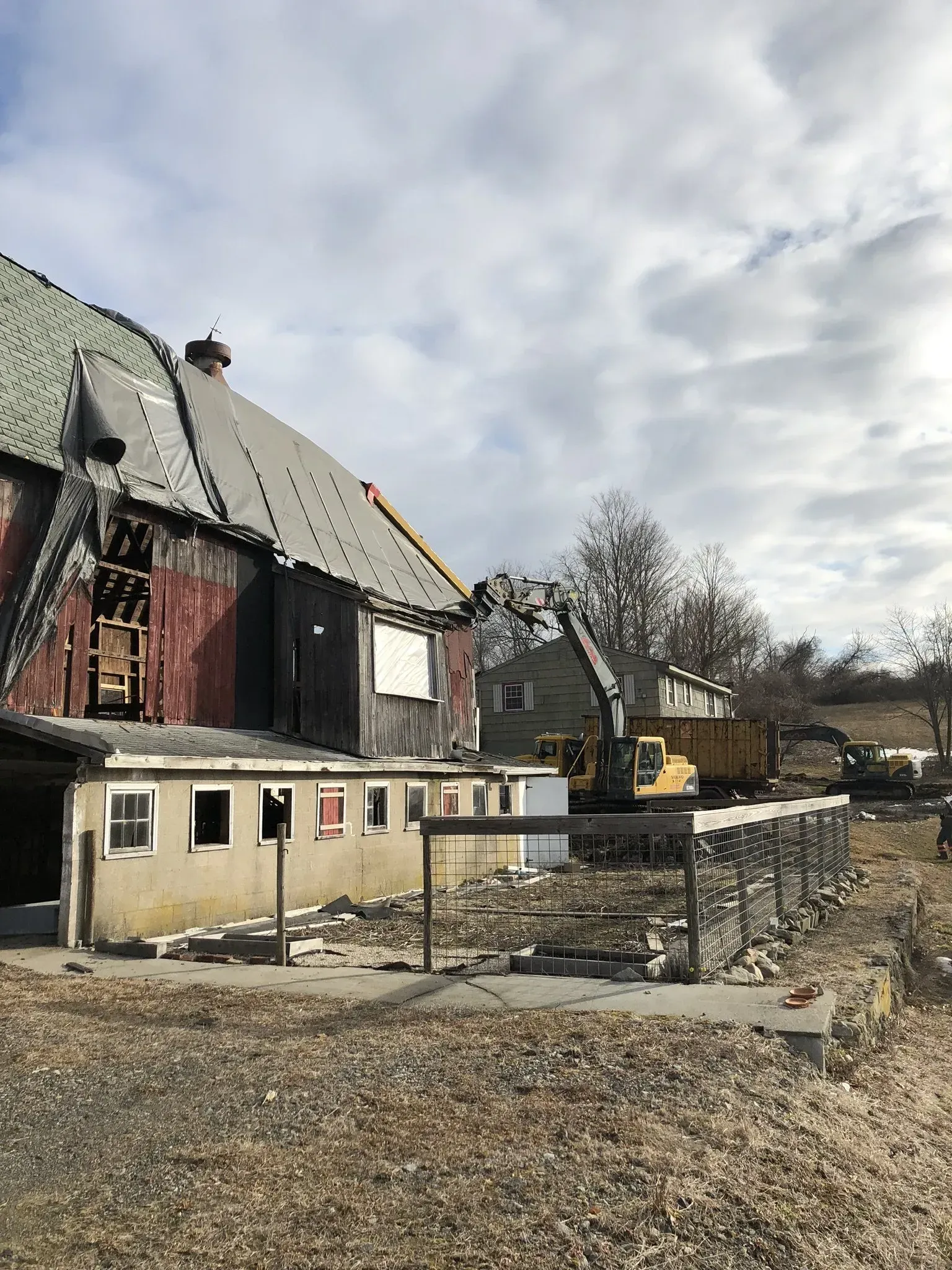 Barn and Single Family Home Demolition Newtown, CT project