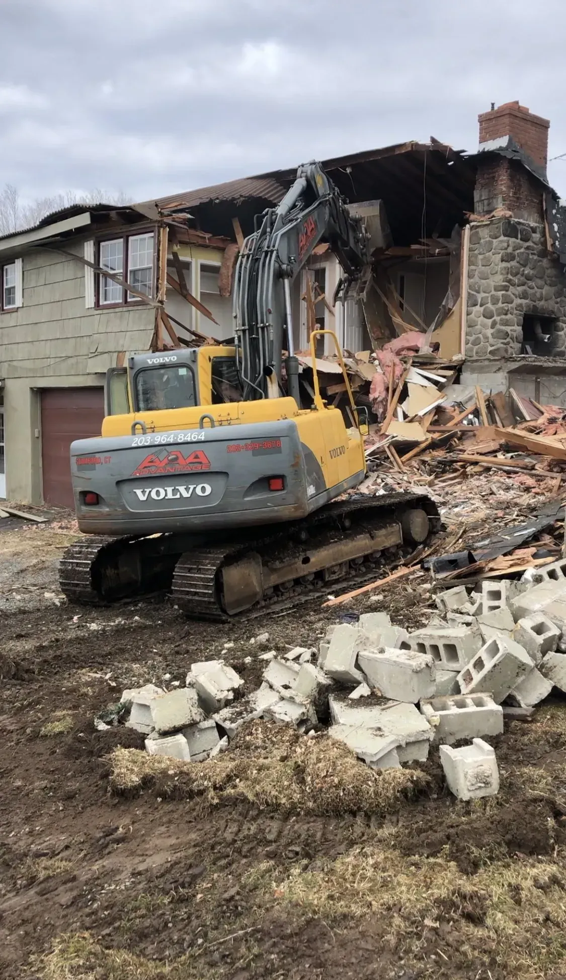 Barn and Single Family Home Demolition Newtown, CT project