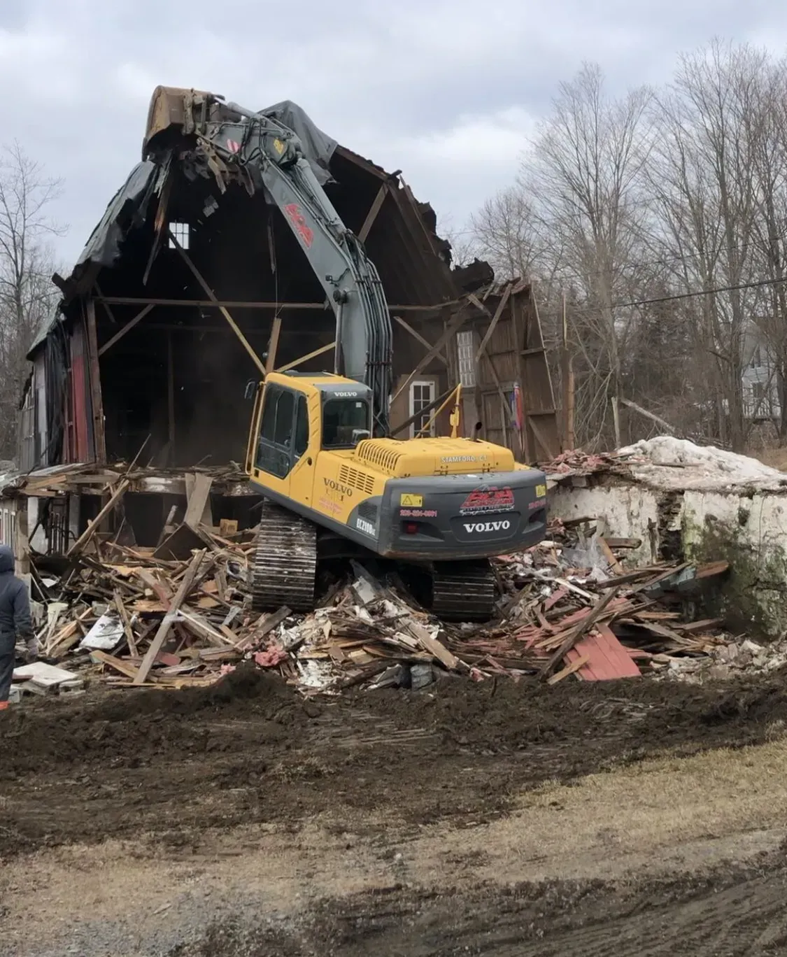 Barn and Single Family Home Demolition Newtown, CT project