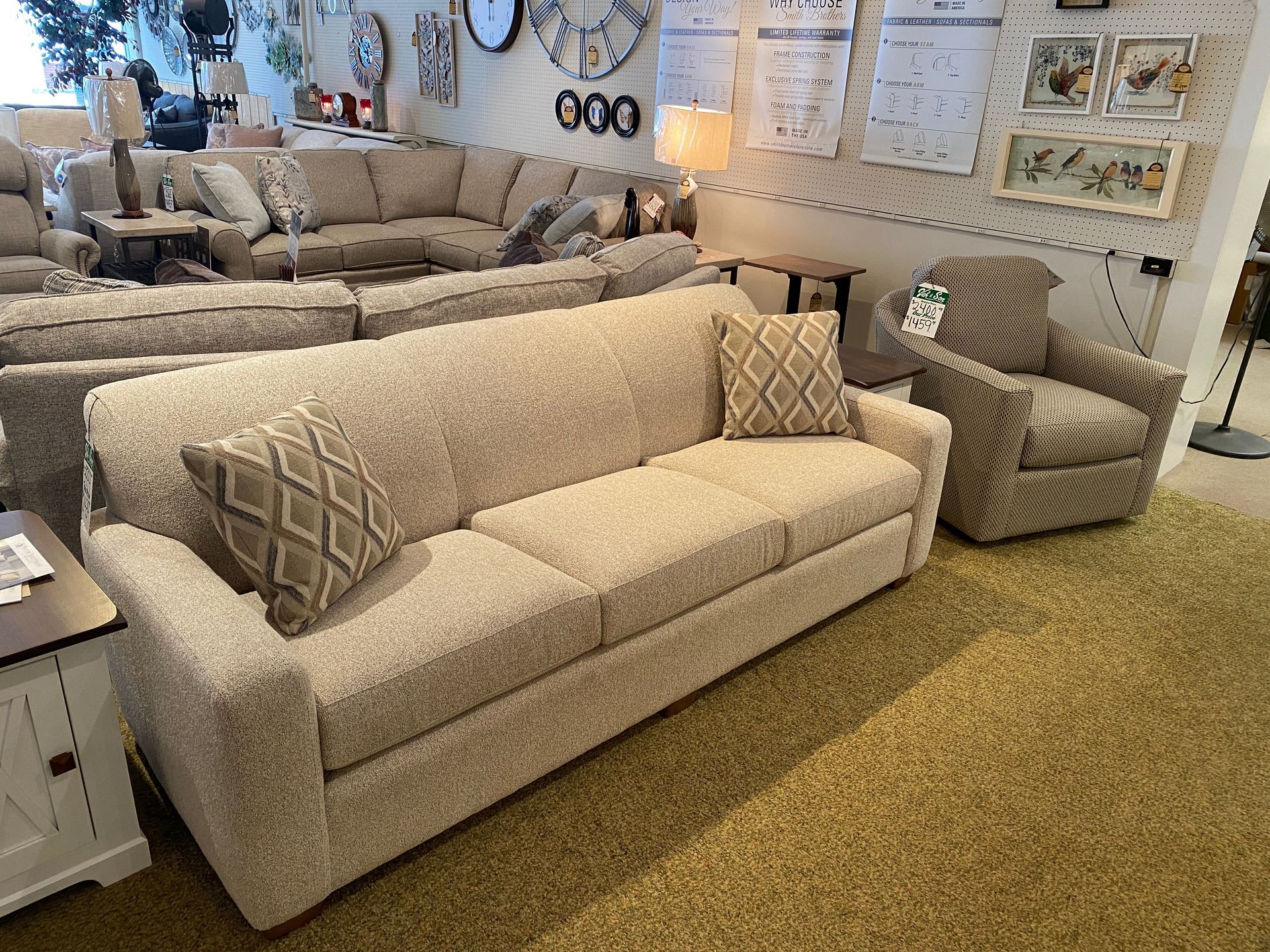 smith brother's sofa and chair 