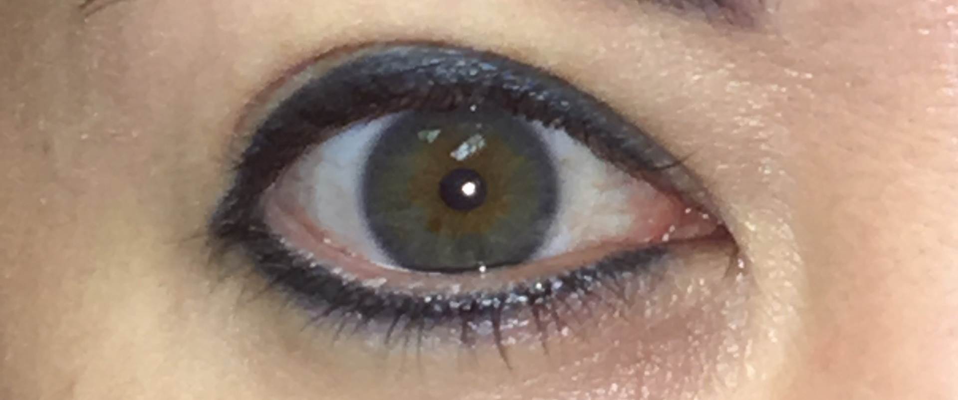 Closeup - permanent eye makeup