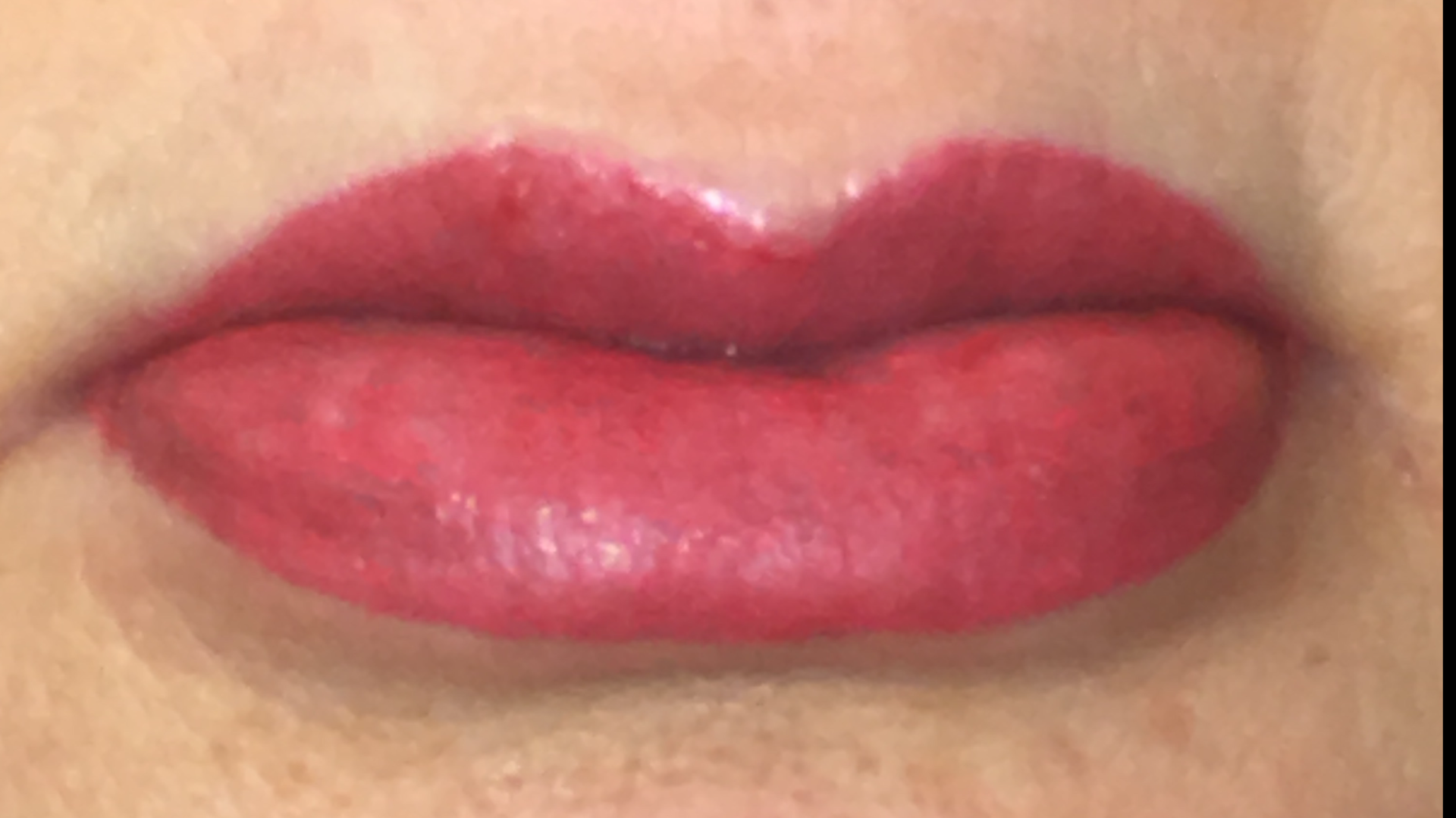 Full lip color - after