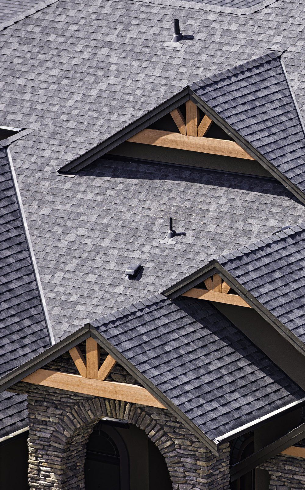 Asphalt shingle roofs