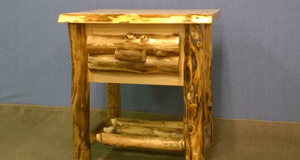 Rustic end table