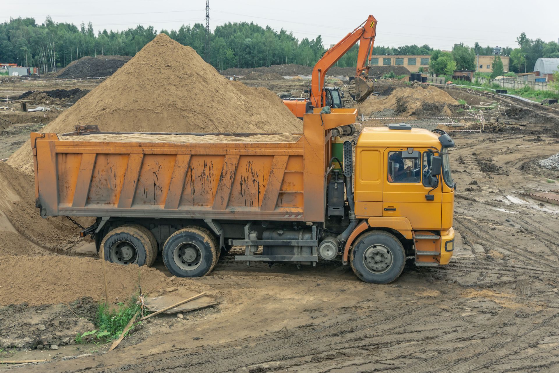 construction material hauling