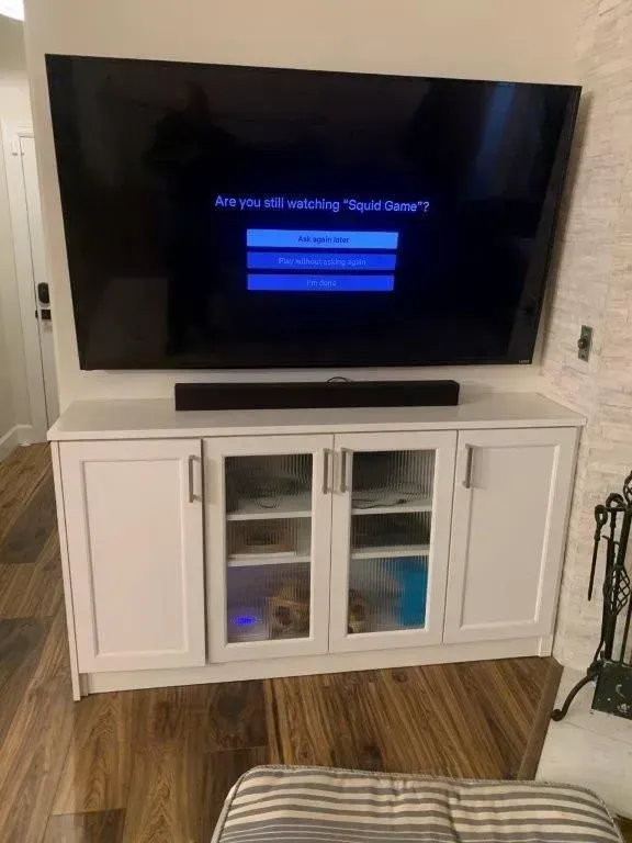 Large TV displaying a 