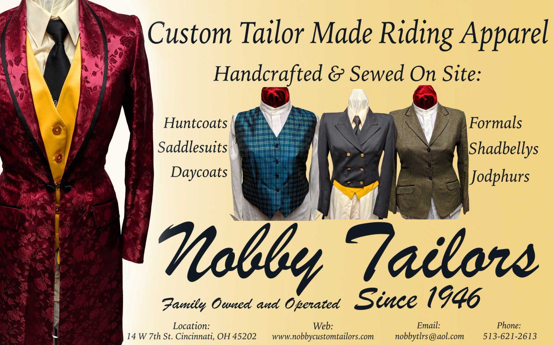 Custom Tailor Made Riding Apparel