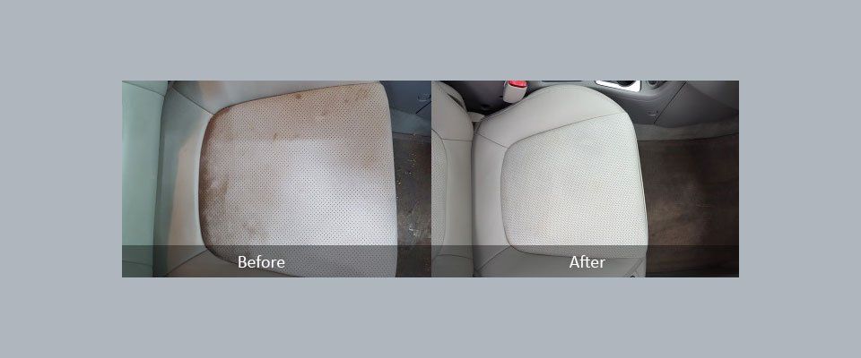 auto detailing service - before and after