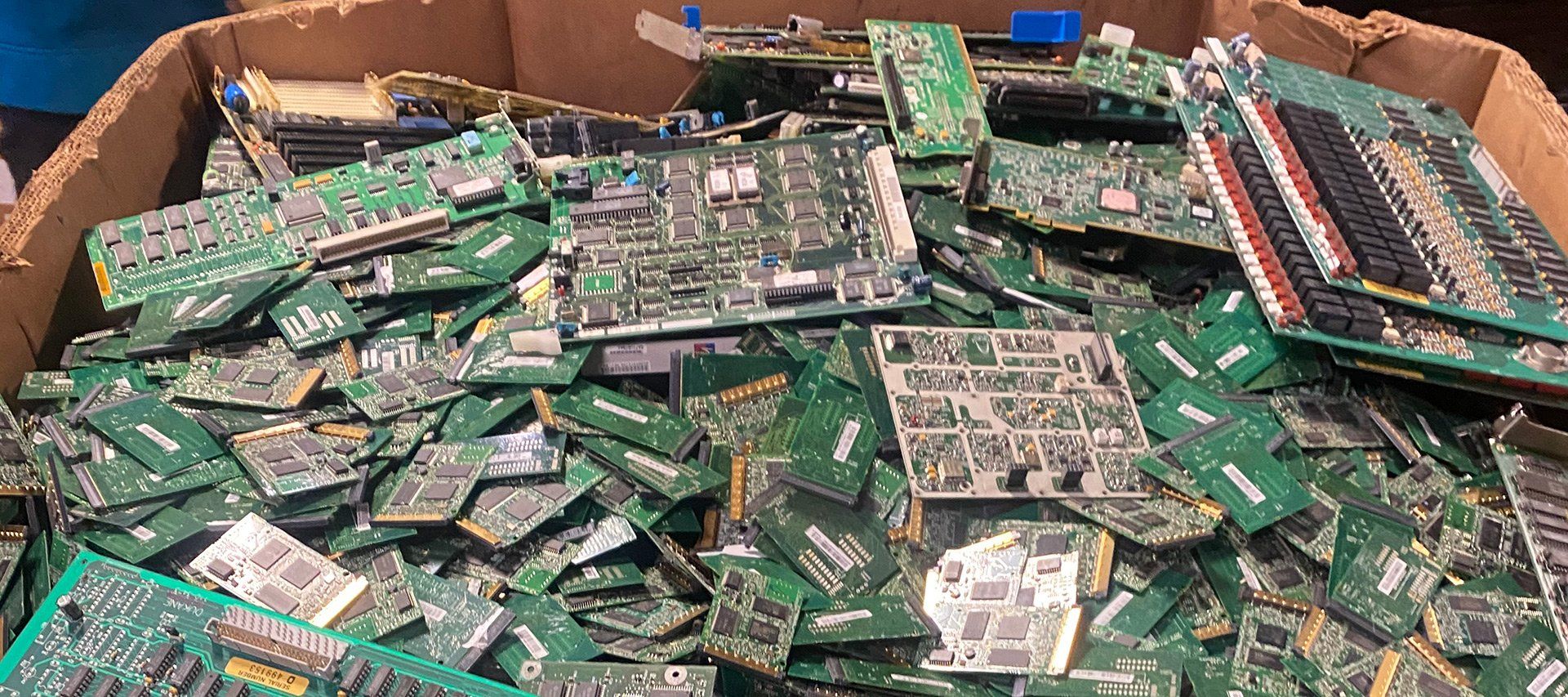 Scrap computer parts