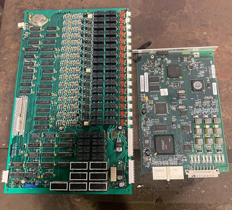 Scrap computer parts