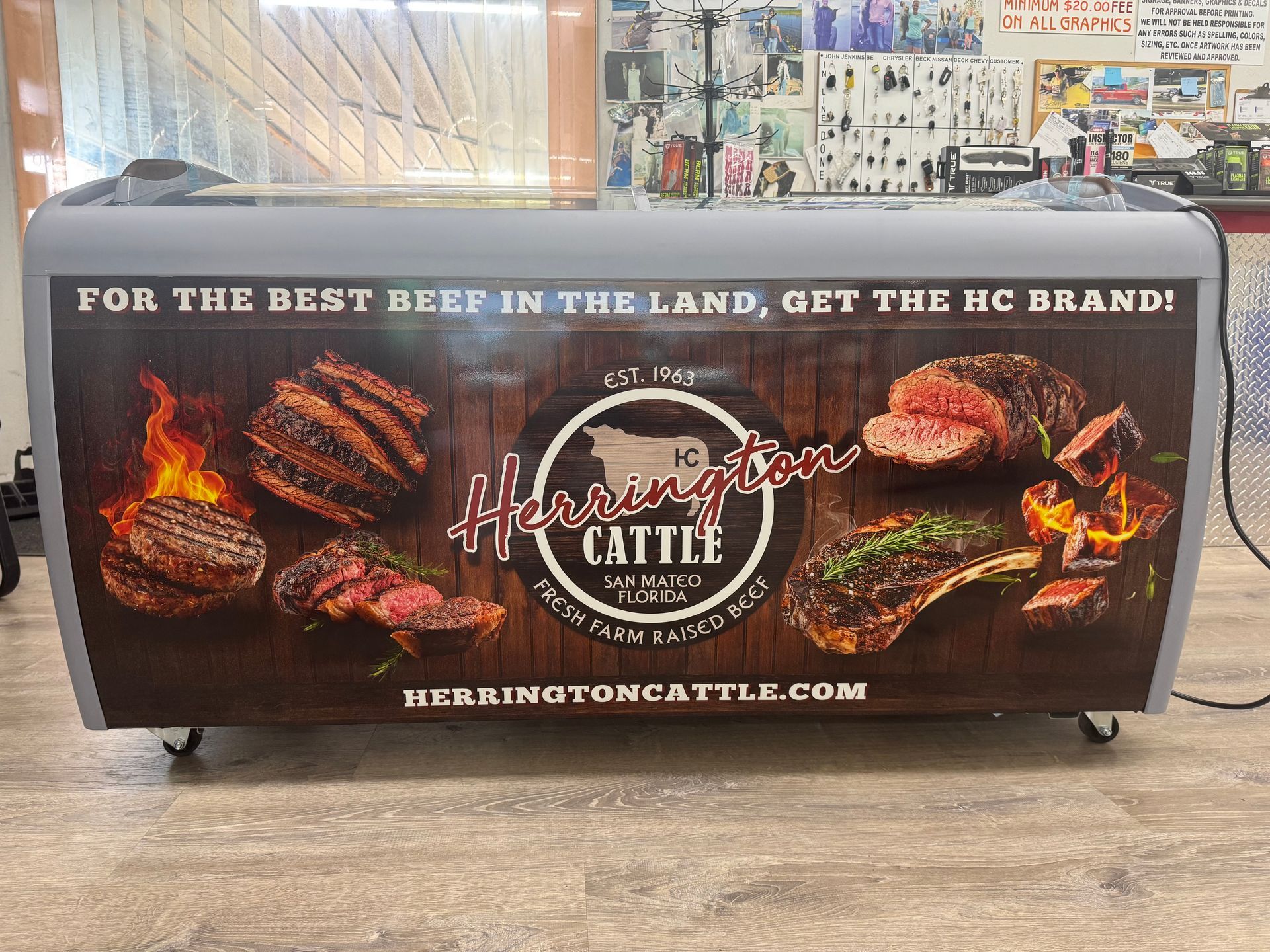 A display case with a 