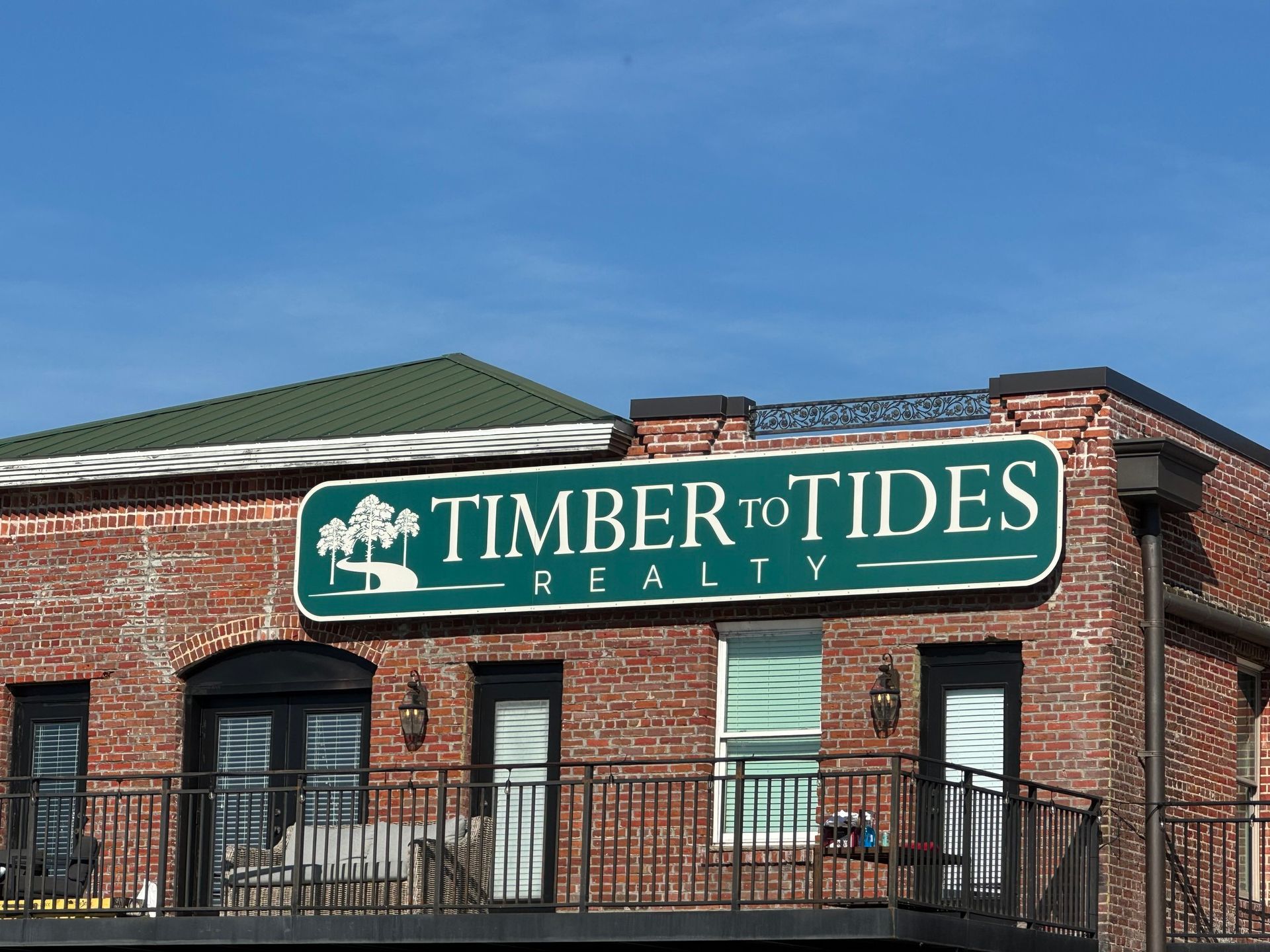 A brick building with a 