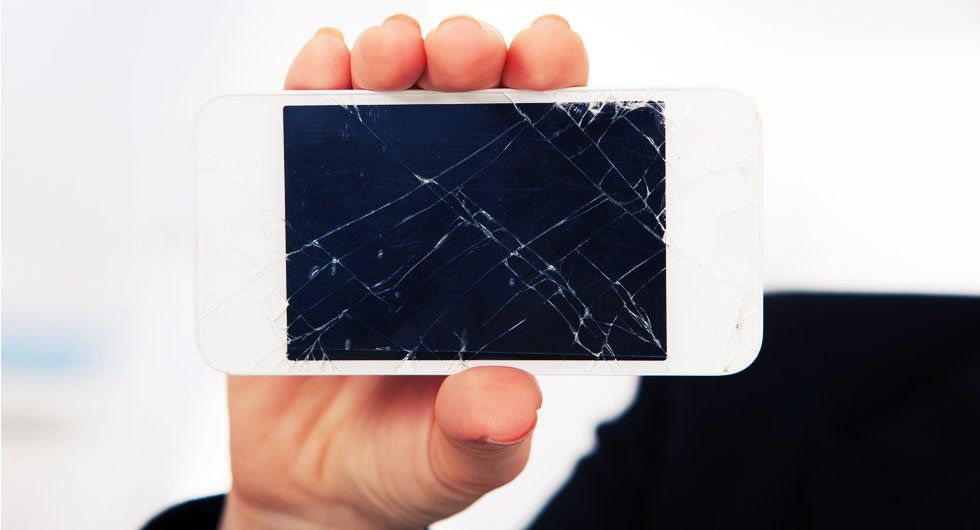 Damaged cellphone