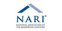 NARI logo with blue roof icon and black text for the National Association of the Remodeling Industry.