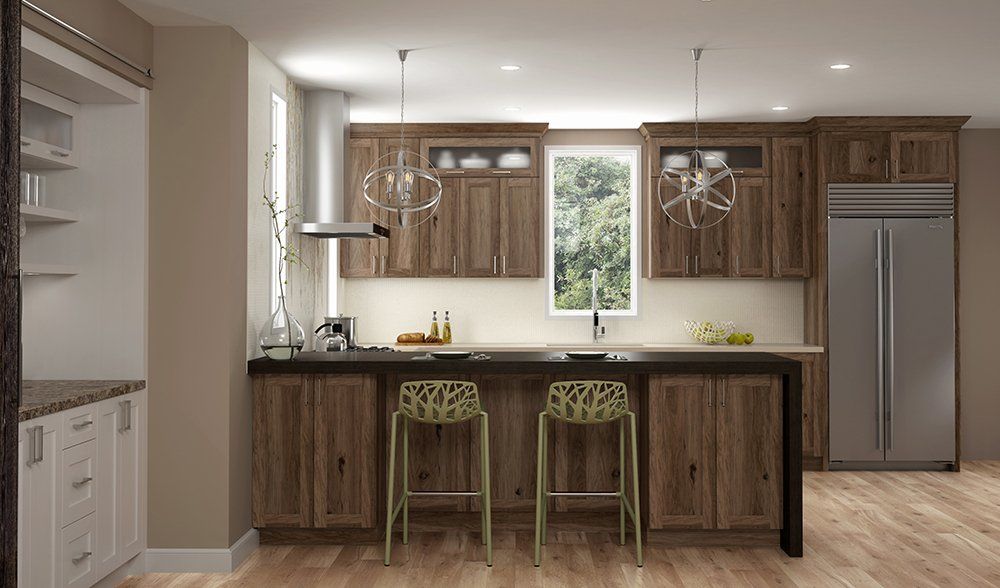 Rustic Hickory Haven Kitchen