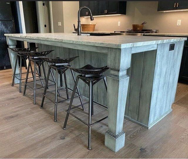 kitchen island with seating