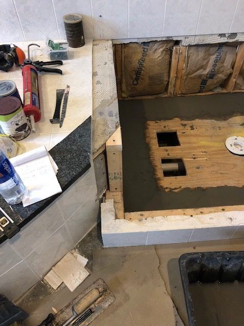 My Dear Watson Plumbing Shower Pan Repair1
