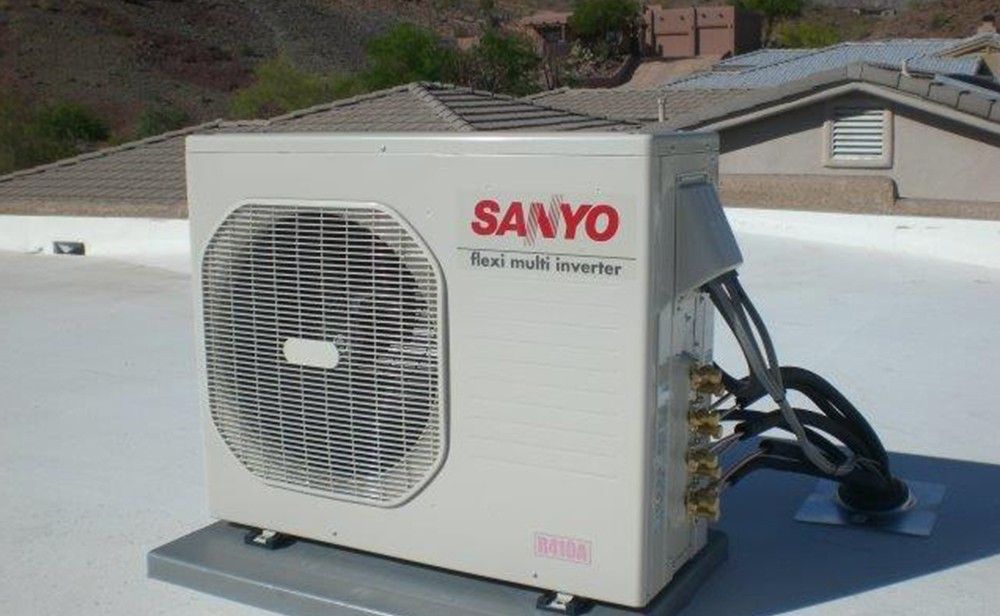My Dear Watson Installs Sanyo AC Unit