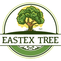 Eastex Tree logo with green tree inside circular emblem and green text on white background