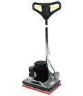 A floor polisher with a handle on a white background.