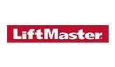 LiftMaster logo: white text on a red rectangle.