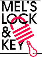 Mel's Lock & Key logo