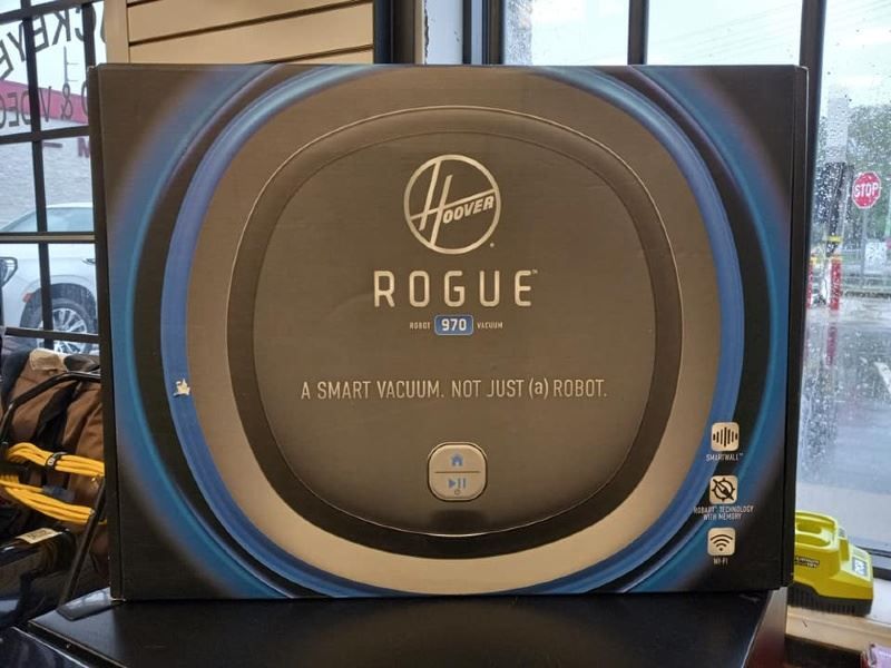 A box for a hoover rogue vacuum cleaner