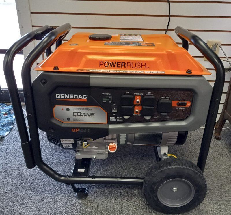 A generator that has the word powerrush on it