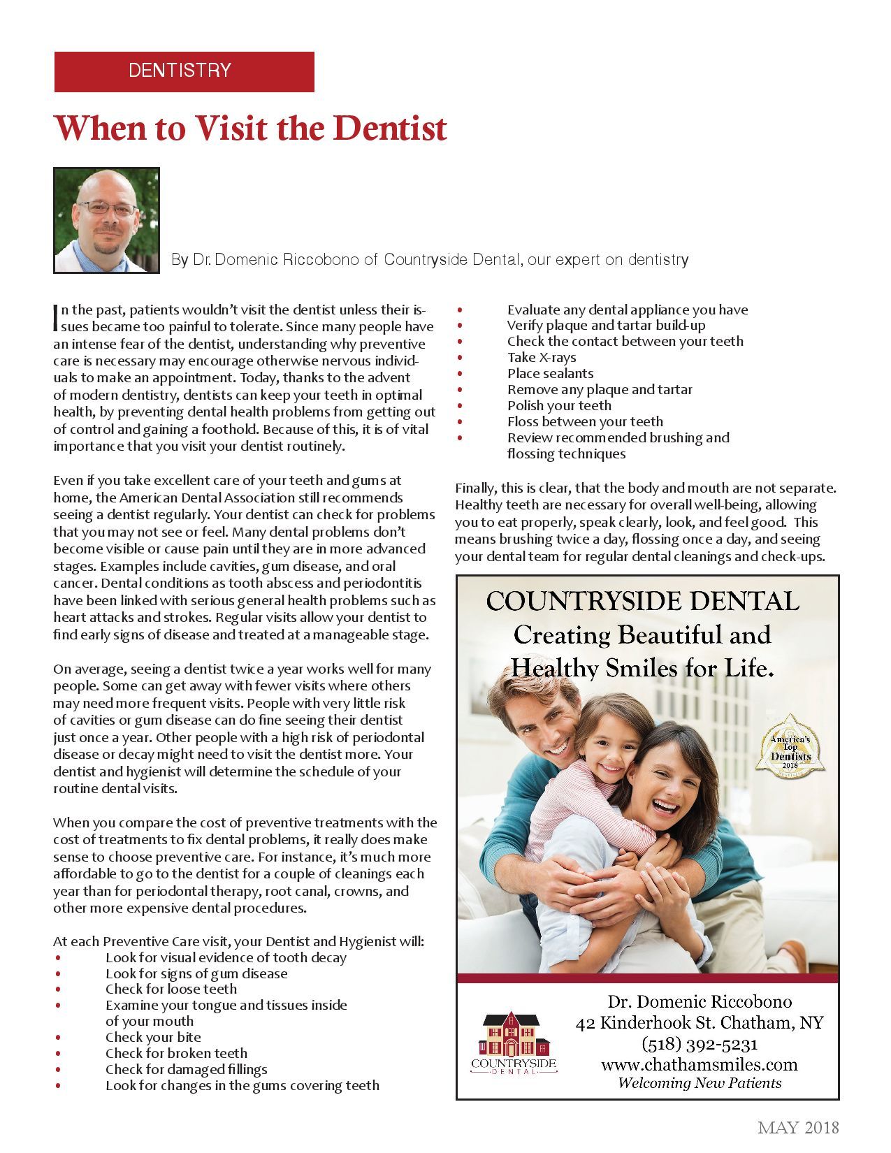 When to Visit the Dentist